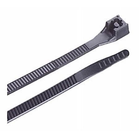 Gardner Bender Cable Tie, 11 in L, Black, Nylon 6/6, 50 lb Strength 7110877